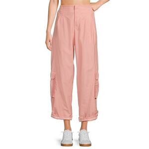 NWT Free People Movement Sunkissed Pink Cargo Pants Utility Women's size Large